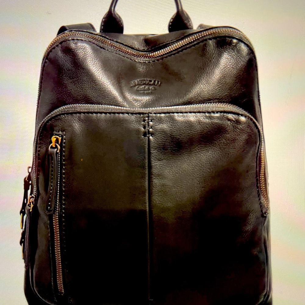 American Leather Black Backpack